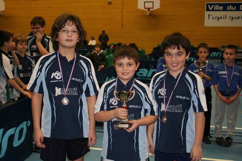 L'équipe Benjamins qui termine 3eme en M11<br> (Cliquer sur la photo pour agrandir)