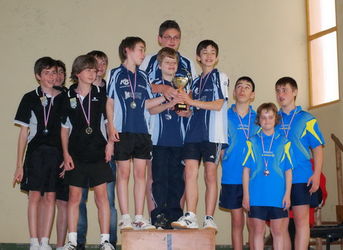 Nicolas, Aubin César et Yvan sur le podium<br> (Cliquer sur la photo pour agrandir)