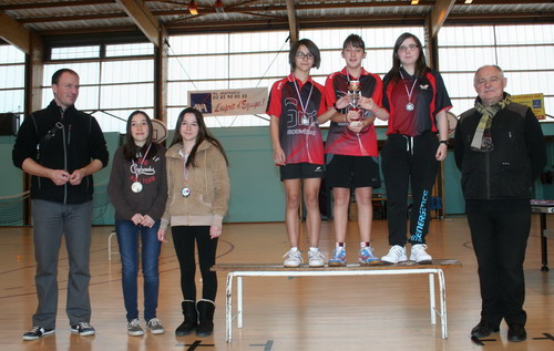 Podium Interclubs Cadettes