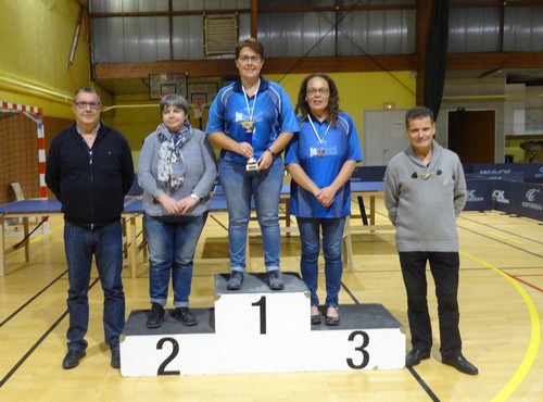  Le podium V1F avec Karine et Nathalie