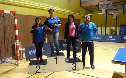  Le podium V1F avec Karine et Nathalie