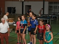 Podium doubles Benjamines Filles