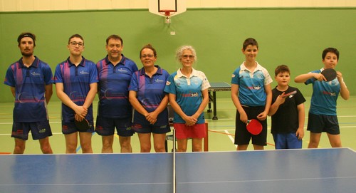 Les equipes de Chagny TT3 et SENNECEY TT 6